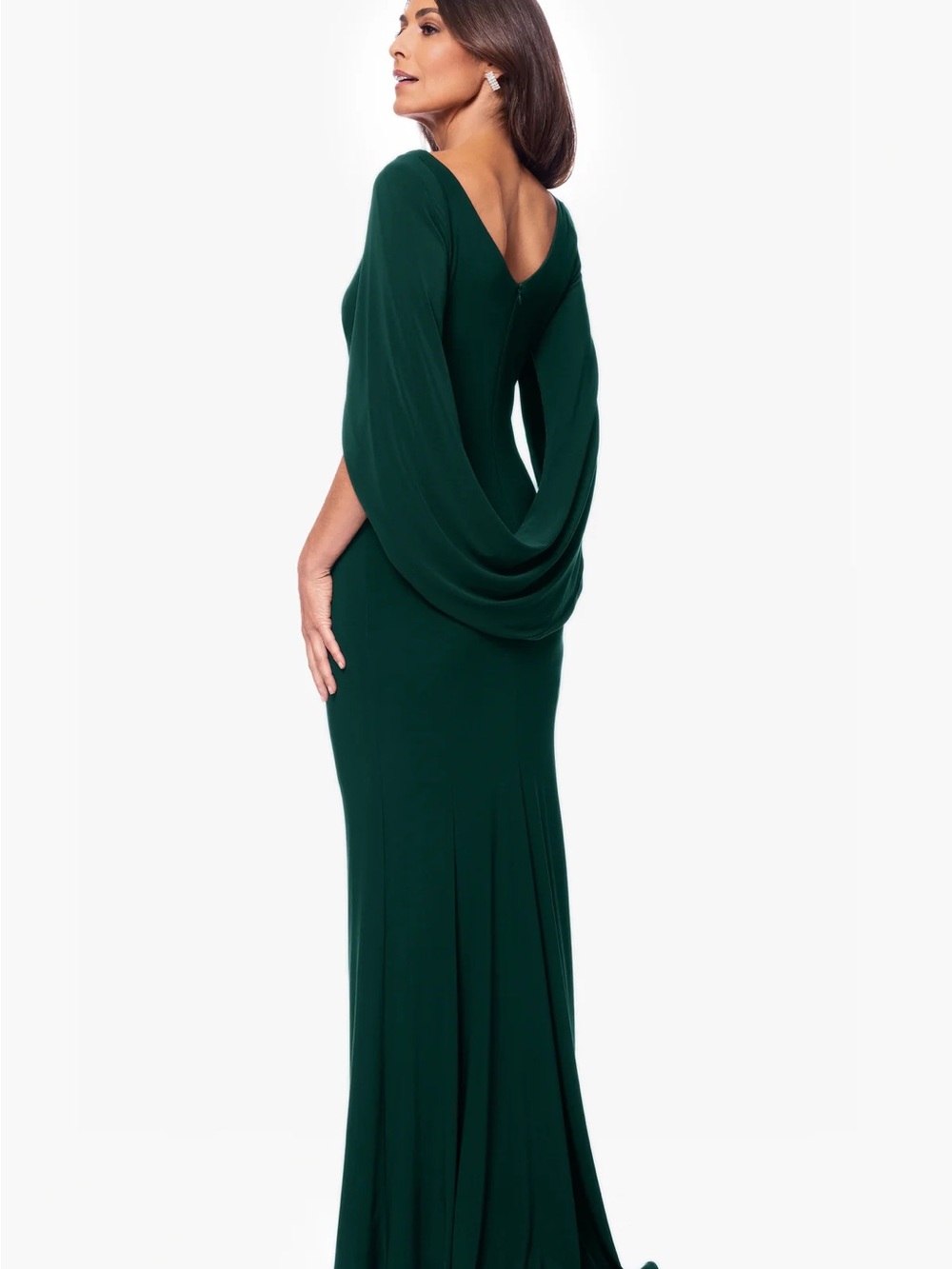 NWT MIRIAM JERSEY KNIT DRAPED BACK DRESS